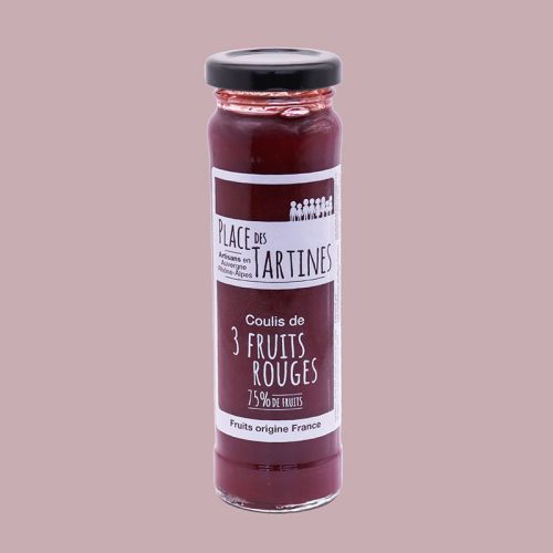 Coulis de 3 Fruits Rouges